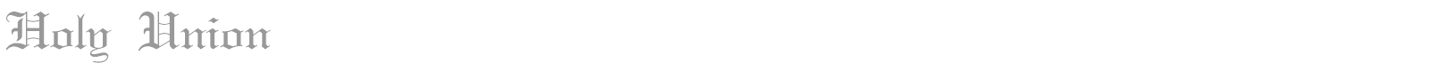 Holy Union font preview
